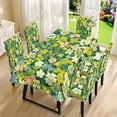 thumbnail image 3 of TSOVTHRID Colorful Shamrock Floral Print Rectangle Tablecloth Chair Cover Set Table Covers 55x82 Inches Table Cloth 4 Pieces Chair Cover for Kitchen Dining Room St. Patrick's Day Decoration, 3 of 7