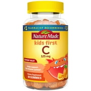 Angle View: Nature Made Kids First Vitamin C Gummies 60 Count Supplement, Orange
