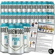 BrewDog 24-Pack of Punk AF | Non-Alcoholic, Robust IPA | 20 Calories, 2.3g Carbs Per Serving | 12oz Cans