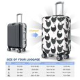 thumbnail image 3 of Cauagu Retro Rooster Print Travel Luggage Cover,Travel Dust-proof Suitcase Cover Softside Suitcase Protector for 18-32inch,Not Included Suitcase, 3 of 8