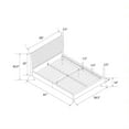 thumbnail image 3 of Mr. Kate Daphne Upholstered Bed, Full, Ivory Velvet, 3 of 9