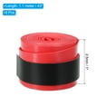 thumbnail image 2 of Uxcell 43.3" Absorb Sweat Non-Slip Tennis Racket Overgrip Tape Wraps Red 9 Pack, 2 of 6