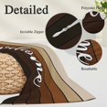 thumbnail image 3 of Brown Wooden Grain Standard Size Pillow Cover,Pillowcase Protectors with Zipper,Breathable Decorative Throw Pillow Case Cover,Ombre Farmhouse Country Wood Plank Pillow Shams for Couch Sofa 20x26Inch, 3 of 9