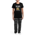 thumbnail image 4 of CafePress - I Don't Wanna Taco 'Bout It Women's Dark Pajamas - Women's Short Sleeve Print T-Shirt and Pants Dark Cotton Pajama Set, 4 of 7