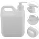 thumbnail image 4 of ColoMX Contenedor de líquidos resistente con bomba, jarra de plástico de 2 l con asa, recipientes cuadrados vacíos para almacenar agua, salsas, jabones y líquidos., 4 of 7