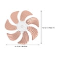 thumbnail image 2 of Minkissy Universal Aluminum Fan Blade Replacement for Pedestal and Floor Fans Golden Finish, 2 of 8