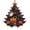 A001- Style A, variant on Halloween Tree Shaped Acrylic Ornaments with Pumpkin Ghost Skull, Spooky Hanging Decorations for Party Home, Haunted House Decor 24Pc