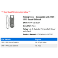 thumbnail image 2 of Timing Cover - Compatible with 1989 - 1995 Suzuki Sidekick 1990 1991 1992 1993 1994, 2 of 3