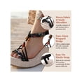 BLISSFUL STEP Women's Shoes Slingback Bohemia Rhinestone Open Toe ...