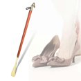 thumbnail image 3 of Universal shoehorn in the shape of a horse's head, long beech handle, brown, 55 cm, 3 of 4