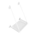 thumbnail image 4 of Hamaca para ventana de gato con ventosas, cama para asiento de gato montada en ventana lavable que ahorra espacio, para tomar el sol en todas partes, color blanco, 4 of 13