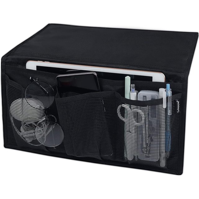 xianlin-Bedside Caddy Dorm Bedside Organizer with Pockets Under Mattress Bed Caddy Bedside Table Caddy Hanging Organizer Bedside Storage Loft Bed Storage Caddy for Phone Magazine Remove Coffee Table