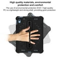 thumbnail image 6 of TECH CIRLE iPad (10th Generation) Case 10.9" 2022 Release - Shockproof Rugged Plastic Sturdy Kickstand Case with Hnadle / Adjustable Shoulder Strap, Black, 6 of 8