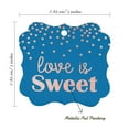 thumbnail image 7 of Inkdotpot Love Is Sweet Wedding Bottle Tag Real Rose Gold Foil Favor Bracket Shape Hang Tags Pack Of 100, 7 of 7