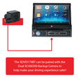 thumbnail image 6 of Dual Electronics XDVD179BT 7 inch Single DIN Car Stereo, Motorized Touch Screen, CD/DVD, New, 6 of 13