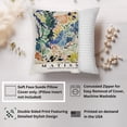 thumbnail image 2 of Ethan Taylor Landscape and Nature Throw Pillow Soft Cushion Cover 'Henri Matisse Landscape at Collioure Forest Landscapes' Bohemian Decorative Square Accent Pillow Case, 18x18 Inches, Blue, Green, 2 of 5