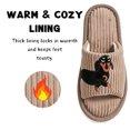 thumbnail image 4 of Knivor Cute Animal Slippers for Women Dachshund Sausage Dog Embroidered Corduroy Open Back House Slippers Warm Non Slip Cozy Indoor Bedroom Slide Slippers, 4 of 9