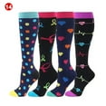thumbnail image 3 of CAROOTU Compression Socks for Women & Men Circulation-Compression Socks 20-30 mmHg for Running Sport Nurse, 3 of 7
