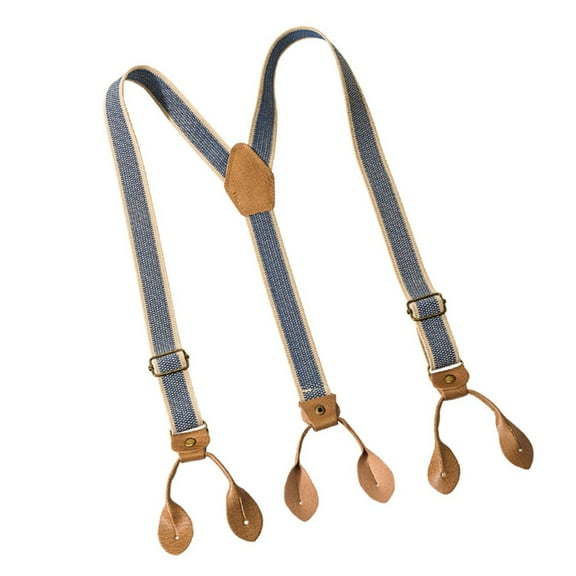 Wide Solid Straight Suspenders Upfitter Hide Suspenders Work Suspenders
