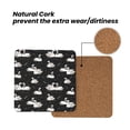 thumbnail image 4 of Xecao Swan And Dragonflies for MDF Cork Coaster 4 Pcs,Drink Coasters,Suit for House Warming Gifts New Home ,Coffee Table Decor-Square, 4 of 7