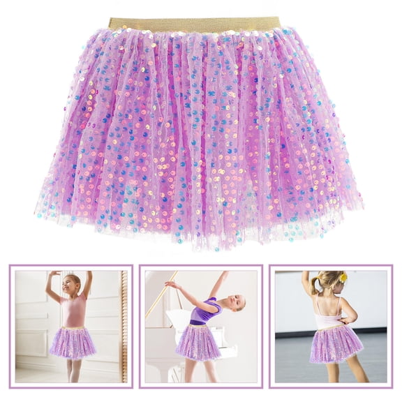 LEORX tutu for baby Tutu Skirt Tulle 1Pack Sequin Design Flared Wedding
