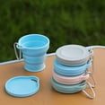 thumbnail image 4 of AOOOWER Portable Silicone Foldable Cup with Carabiner Heat Resistant Collapsible Cups, 4 of 19