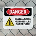 thumbnail image 5 of (2 Pack) Medical Gases High Pressure OSHA Danger Sign 14 Inch X 10 Inch Plastic Sign, Weather Resistant, UV Protected for Workplace, Business, and Construction Site, Made in the USA, 5 of 8