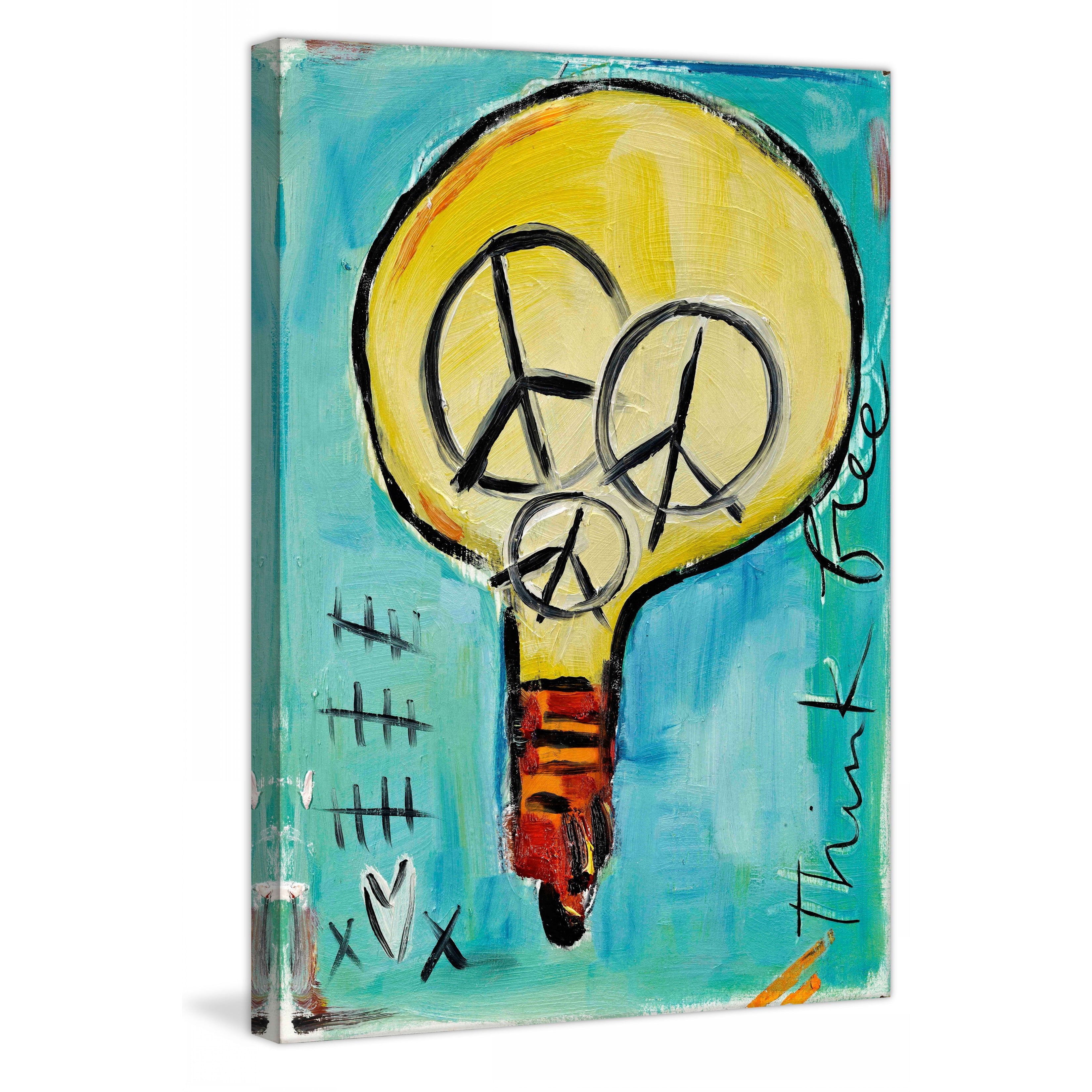 Marmont Hill "Light Bulb" by Tori Campisi  Painting Print on Canvas
