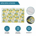 thumbnail image 6 of Summer Lemon Placemats Set of 8, Yellow Fruit Farm Vintage White Wood Grain Placemats for Dining Table, Place Mats for Kitchen Tabletop, Waterproof Wipeable Dining Table Mats Set, 6 of 9
