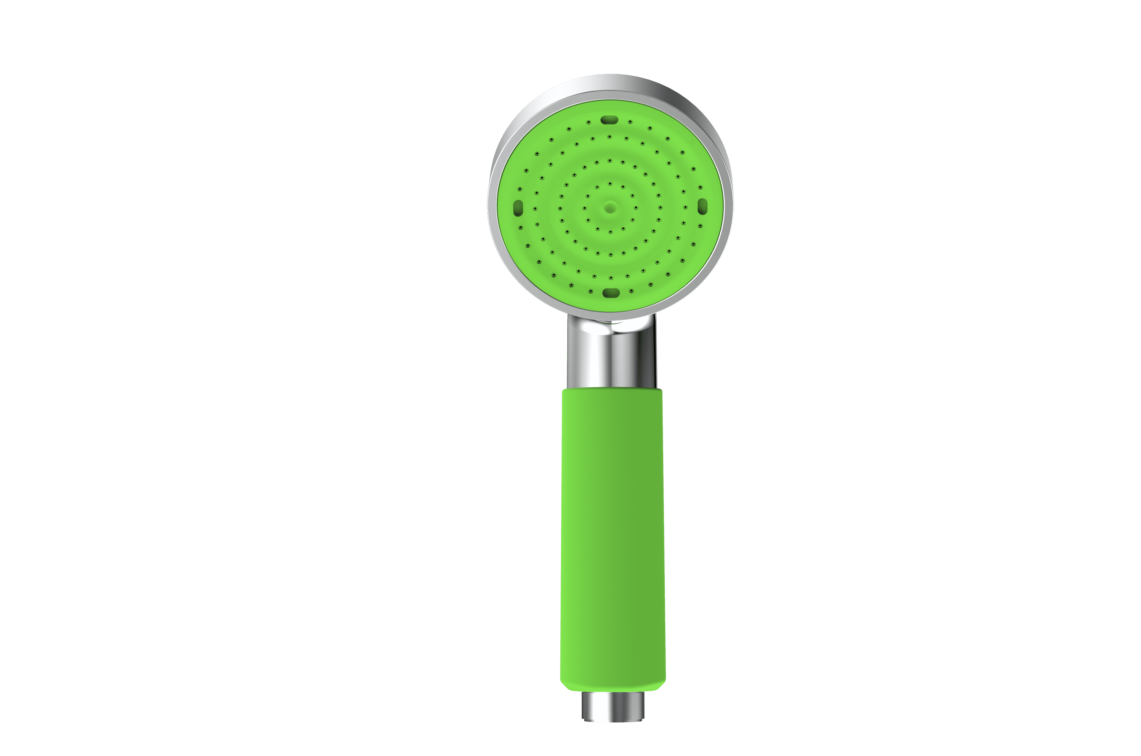 Colorful handheld shower head with silicone grip 10 colors (Green