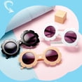 thumbnail image 2 of Gafas de sol para niños con diseño de flores redondas y lindas gafas de sol para niños pequeños UV 400, 2 of 5