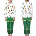 thumbnail image 2 of Renewold Christmas Pajamas for Family Kid 11-12 T Cute Elf Print Long Sleeve PJs Set Thermal Clothing Pullover Tops and Pants Matching Set of 2 Casual Tracksuit Shirt, 2 of 5