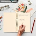 thumbnail image 4 of FORMRS 1-Subject Spiral Notebook 8" x 5" College Ruled 60 Refillable Sheet A5 Hard Cover, Yellow Cute Flower, 4 of 7