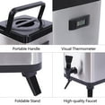 thumbnail image 3 of Miumaeov Insulated Beverage Dispenser 12L/3.17Gal Insulated Beverage Server Stainless Steel Insulated Thermal Hot and Cold Beverage Dispenser with Spigot for Tea Coffee Milk Juice, 3 of 12