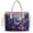 Dark Blue - Galaxy Butterfly Floral, variant on ZUXONGSY African Tribal Elephant Print Women's Clear PVC Large Shoulder Tote, Lightweight Oversize Handbag, Weekender Travel Purse with Top Handle