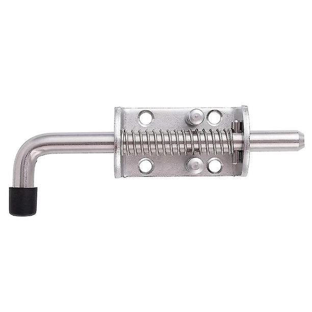 1 Uds. Conjunto de cerradura de pestillo de pasador de resorte de acero inoxidable 304 de 6,5 pulgadas Compatible con puertas, armarios y Trai de utilidad