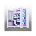thumbnail image 2 of MagniumGear NEO Qube 2, Dual Chamber ATX Mid-tower, Digital-RGB Lighting, Front I/O USB Type C, Tempered Glass Panels, White, 2 of 5