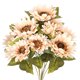 thumbnail image 2 of Ramo de girasoles artificiales ZDWQFA, girasol vintage falso, flor de otoño para decoración, 9 cabezas florales, ramo de flores artificiales para decoración del hogar, 2 of 5