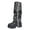 Black, variant on White Tall Boots For Womens Round Toe Chunky Heel Knee High Winter Raised Sole Slouchy Shaft Casual Versatile Trendy Non-Slip Daily Wear Footwear Size 38