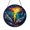 Acrylic 3.5 Inch, variant on Electric Storm Symbol Stained Glass Style Window Hanging – Graphic Decor