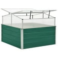 thumbnail image 5 of vidaXL Greenhouse Green Galvanized Steel, PC Board 39.4x39.4x30.3 in, 5 of 9