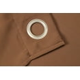 thumbnail image 2 of Ashmury Solid Blackout Grommet Pair 38 in. W x 84 in. L in Chocolate (2 Pieces), 2 of 4