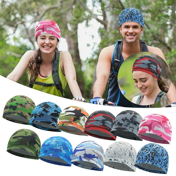 Fnochy Helmet Skull Caps Sport Cycling Sweat Wicking Helmet Liner Quick Dry Running Hat For Men And Women
