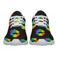 thumbnail image 3 of Unisex Fashion Rainbow Shoes, LGBT Sneakers for Men Women, Lightweight Breathable Running Walking Shoes White Size 11.5, 3 of 7