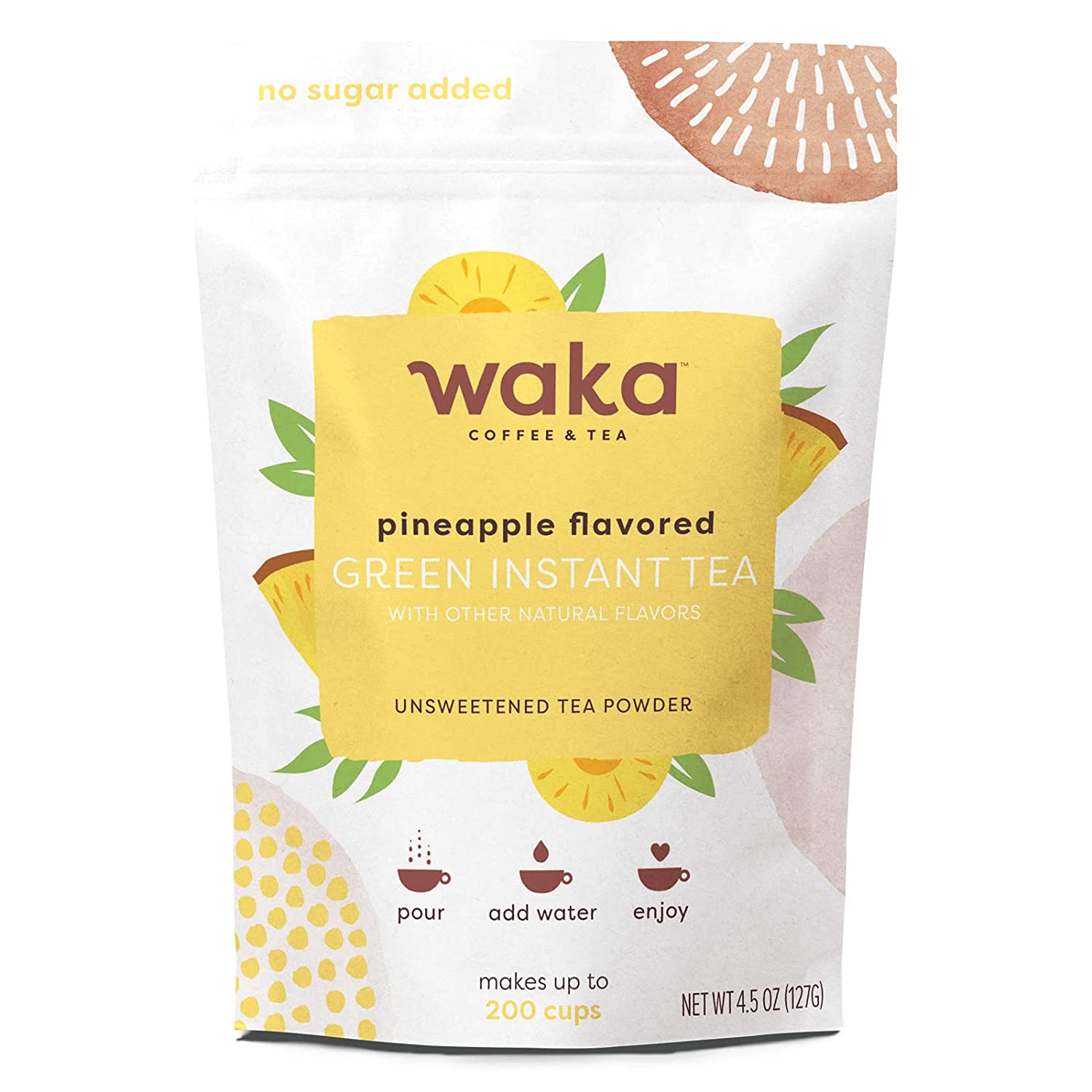 Waka Quality Instant Tea — No Sugar Added & Unsweetened Pineapple