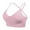 Pink, variant on RMGVDSD Minimizer Bras for Women Cross Back Sport Bras Padded Strappy Criss Cross Cropped Bras For Yoga Workout Fitness T-Shirt Everyday Bra