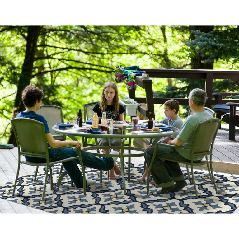 2'X3' Ivory Blue Hand Hooked Uv Treated Quatrefoil Indoor Outdoor Accent Rug 2'X3' Ivory Blue Hand Hooked Uv Treated Quatrefoil Indoor Outdoor Accent Rug