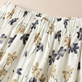 thumbnail image 6 of miqiqism Women High Waisted Dress Casual Long -Length Skirts Boho Floral Clothes,04_White,Medium, 6 of 6