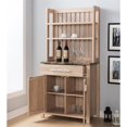 thumbnail image 3 of Furniture of America Rye Wood Multi-Storage Baker Rack in Weathered Sand Brown, 3 of 6