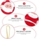 thumbnail image 5 of Un conjunto de 20 piezas de adornos colgantes de árbol de Navidad con colgante de Papá Noel lindo (rojo), 5 of 7